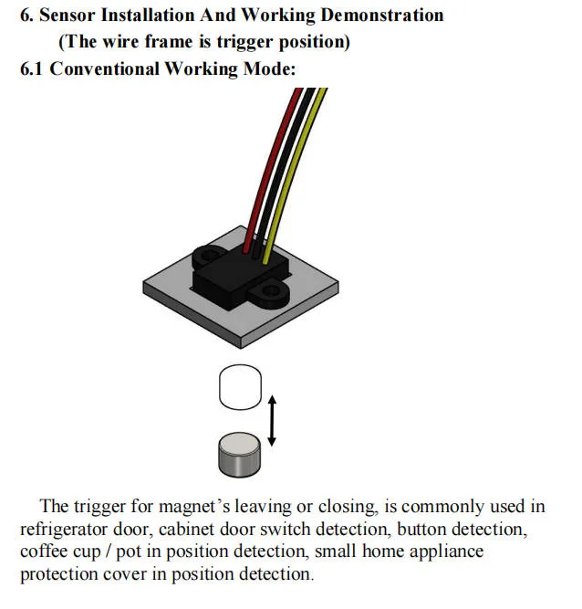 AH-SF12D Proximity Sensor, Switch, Low-Voltage Omnipolar High Sensitivity